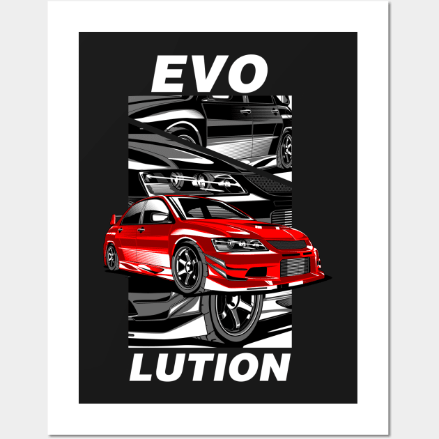 Lancer Evo VIII Wall Art by aredie19